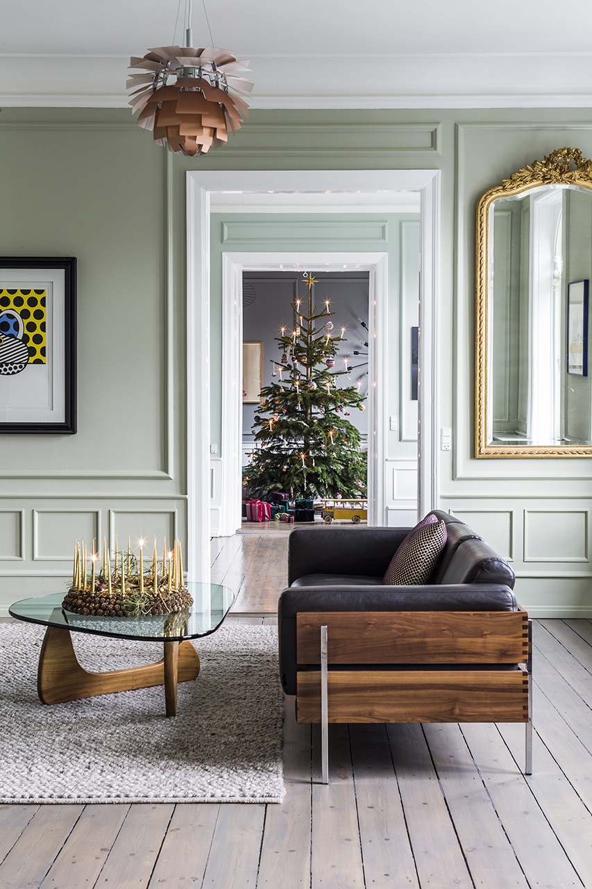 Noël décor à la maison confortable appartement salon 