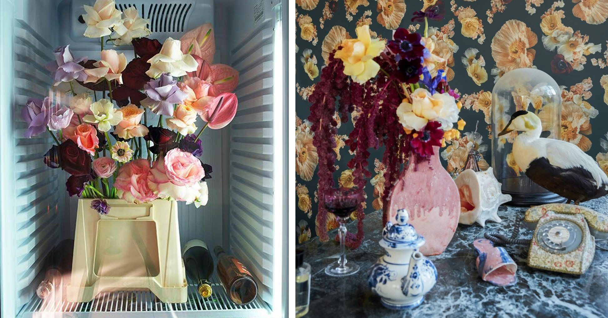 Indret med blomster-tapet af Poppykalas | bobedre.dk