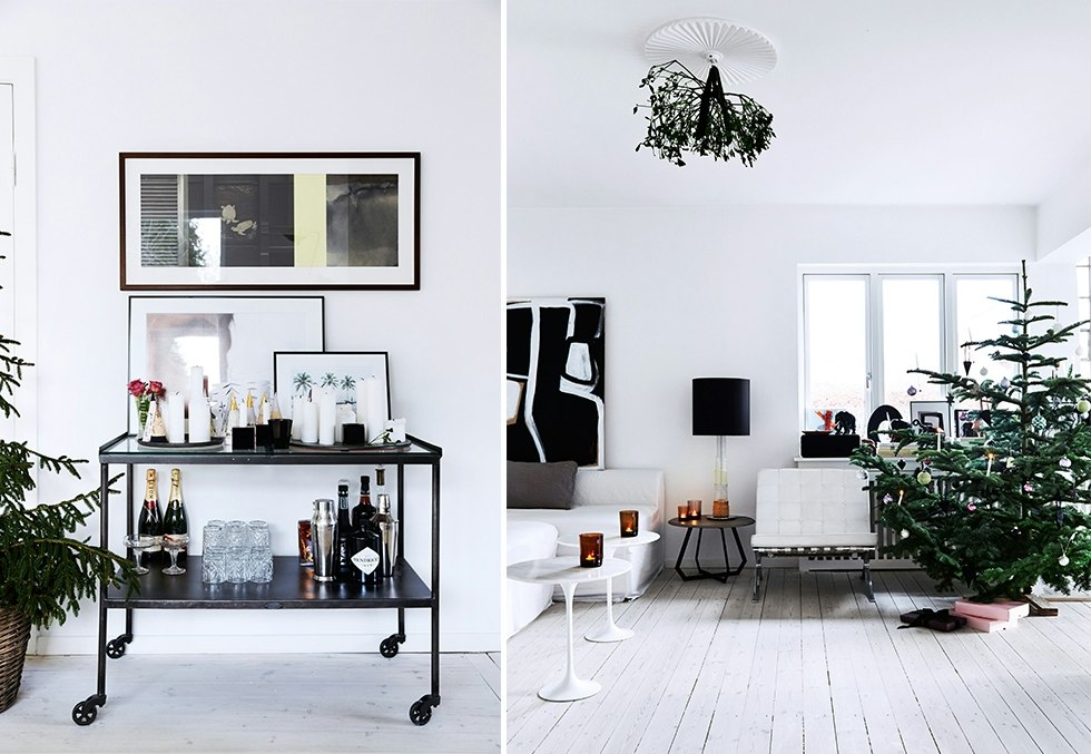 Julepyntet funkishus med vintagedetaljer | bo-bedre.no