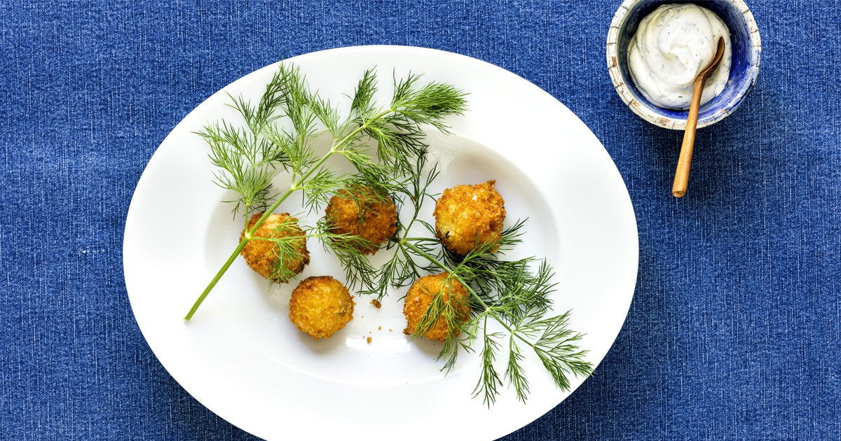 Opskrift Croquettes med jomfruhummer i dildcreme bobedre.dk