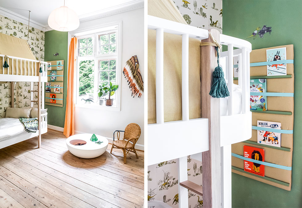 Et barnerom delt på to barn | boligpluss.no, حجم الصورة 980x677