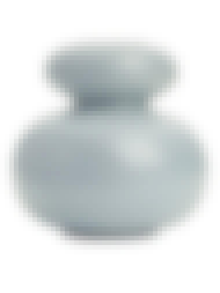 Skulpturel glaseret terracotta vase