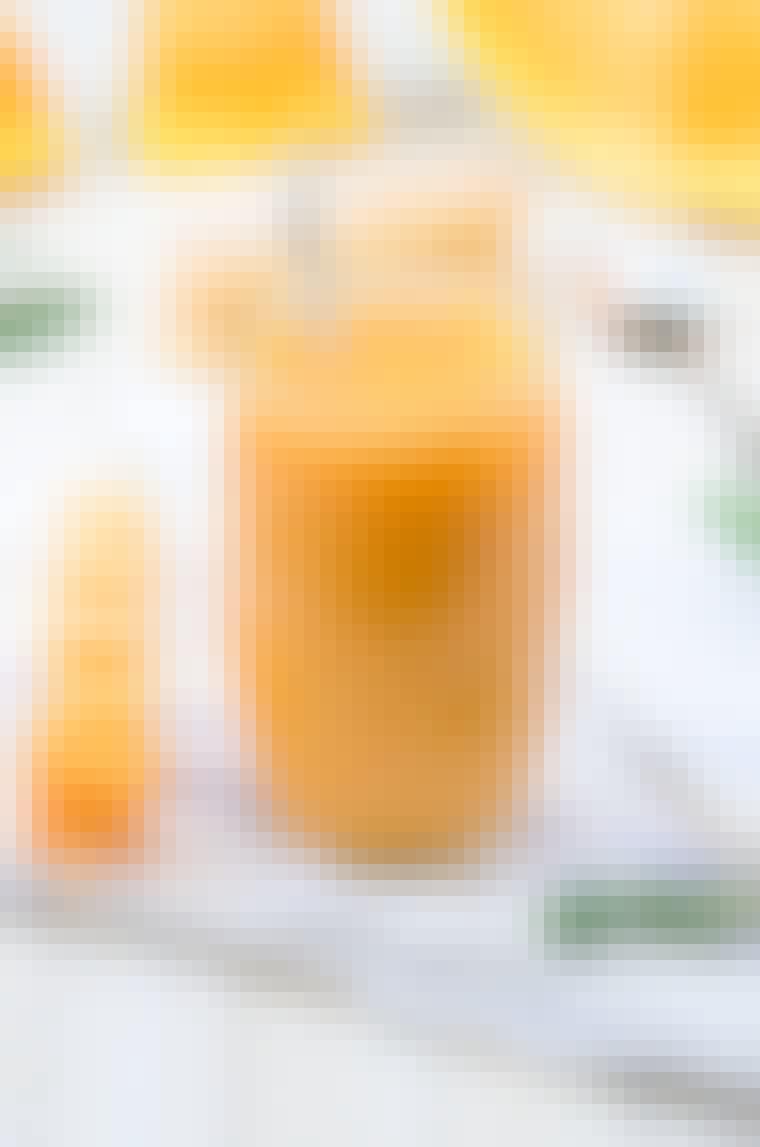 Mango/lime slush ice
