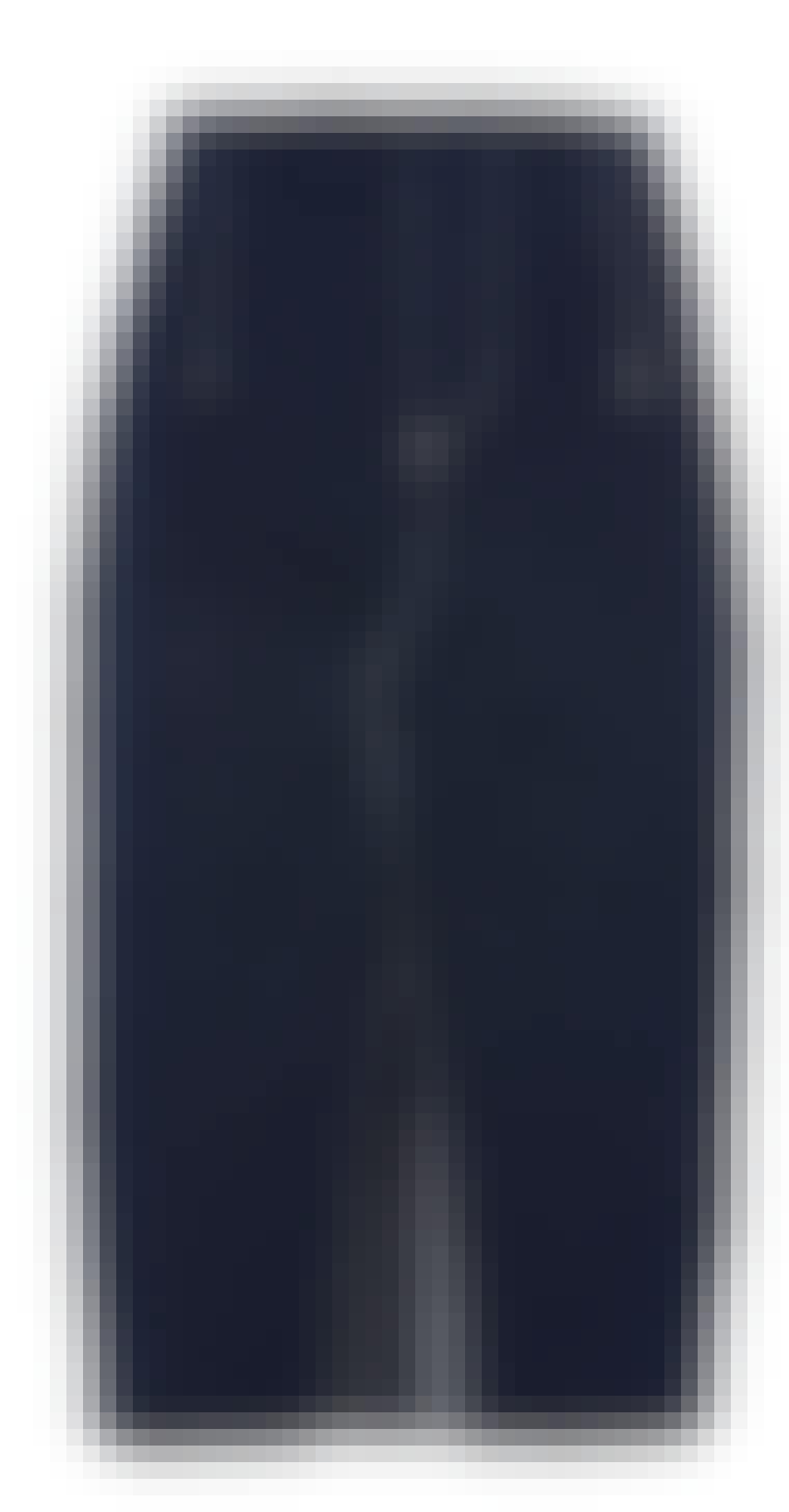 denimskirt med kontrastsyninger