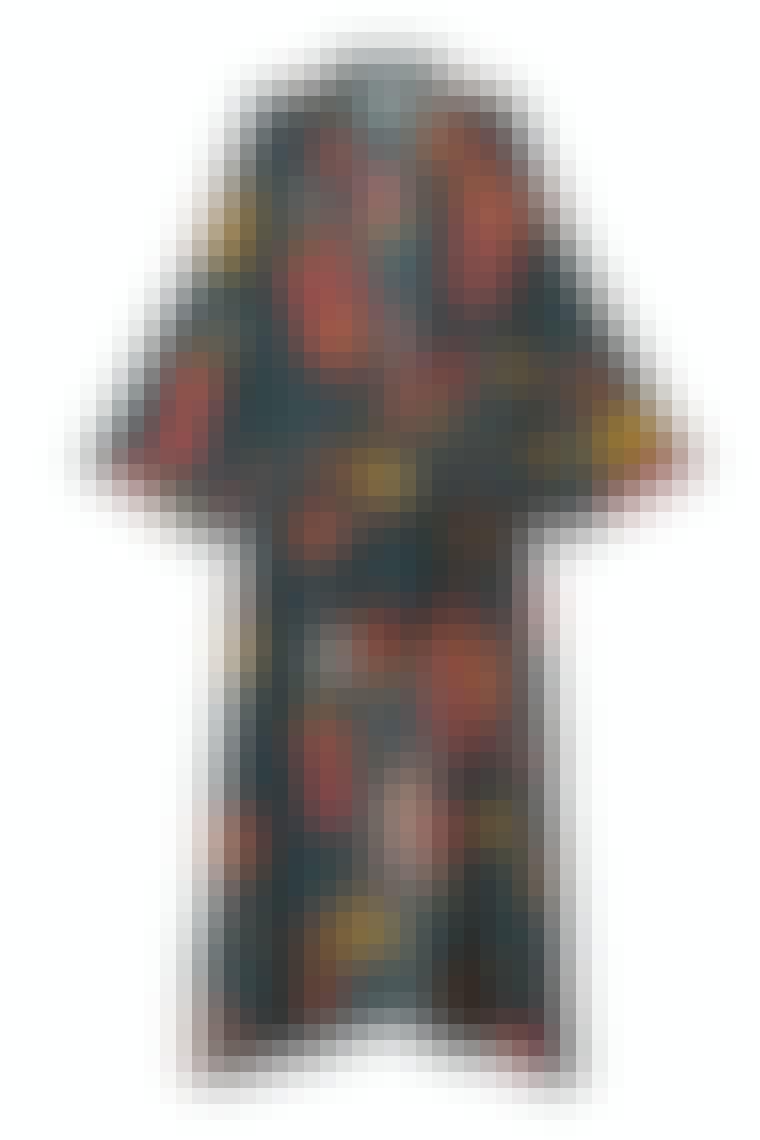 lang kimono med print