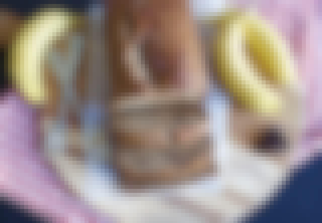 Bananbrød med mørk chokolade