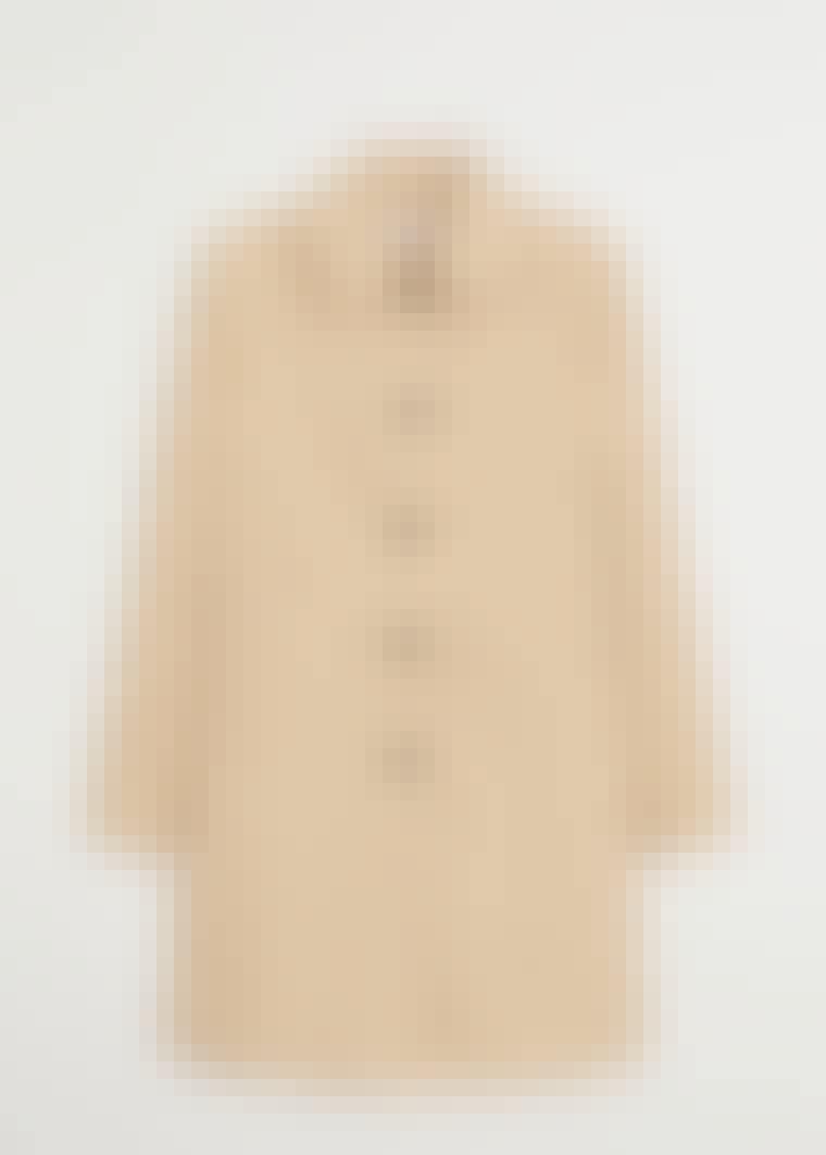 Beige frakk fra Mango