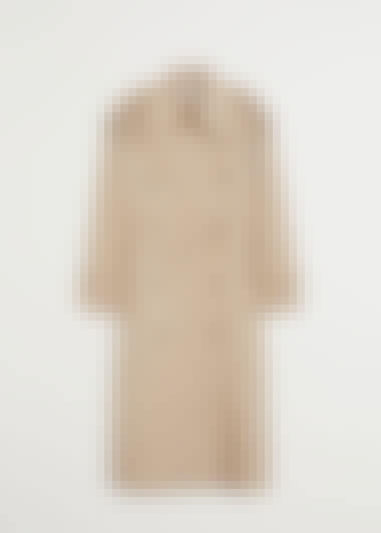 Klassisk trenchcoat i beige med belte