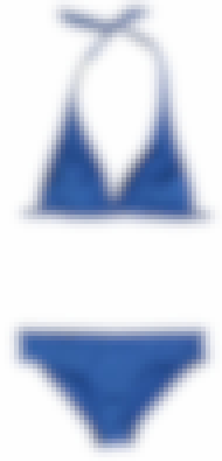 Blå bikini fra Soak Bikinis, 799 kroner.