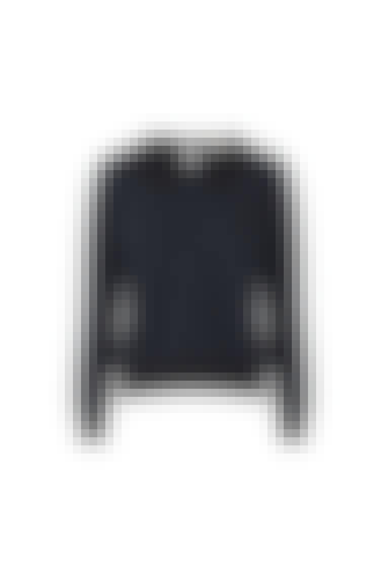 Sweatshirt med blondekrave