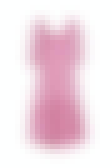 Lang pink kjole med feminint snit fra h&m