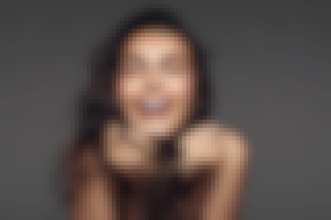 Portrait of a young woman with a beautiful smile