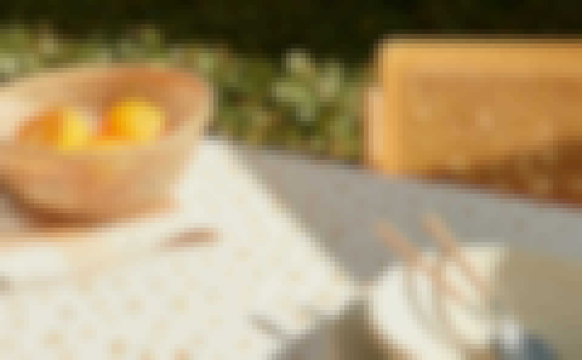 Zara-Orange-Talbe-linen