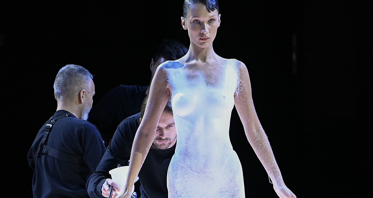 Хадид Платье Из Жидкого Шелка фото 11