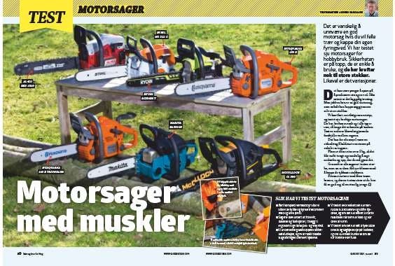 Motorsag test: Her er markedets best motorsag Motorsag test