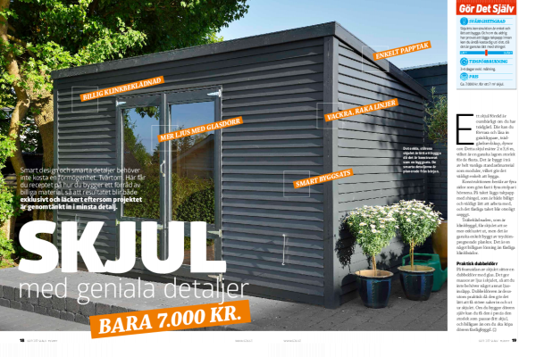 Bygg själv arkitektritat förråd