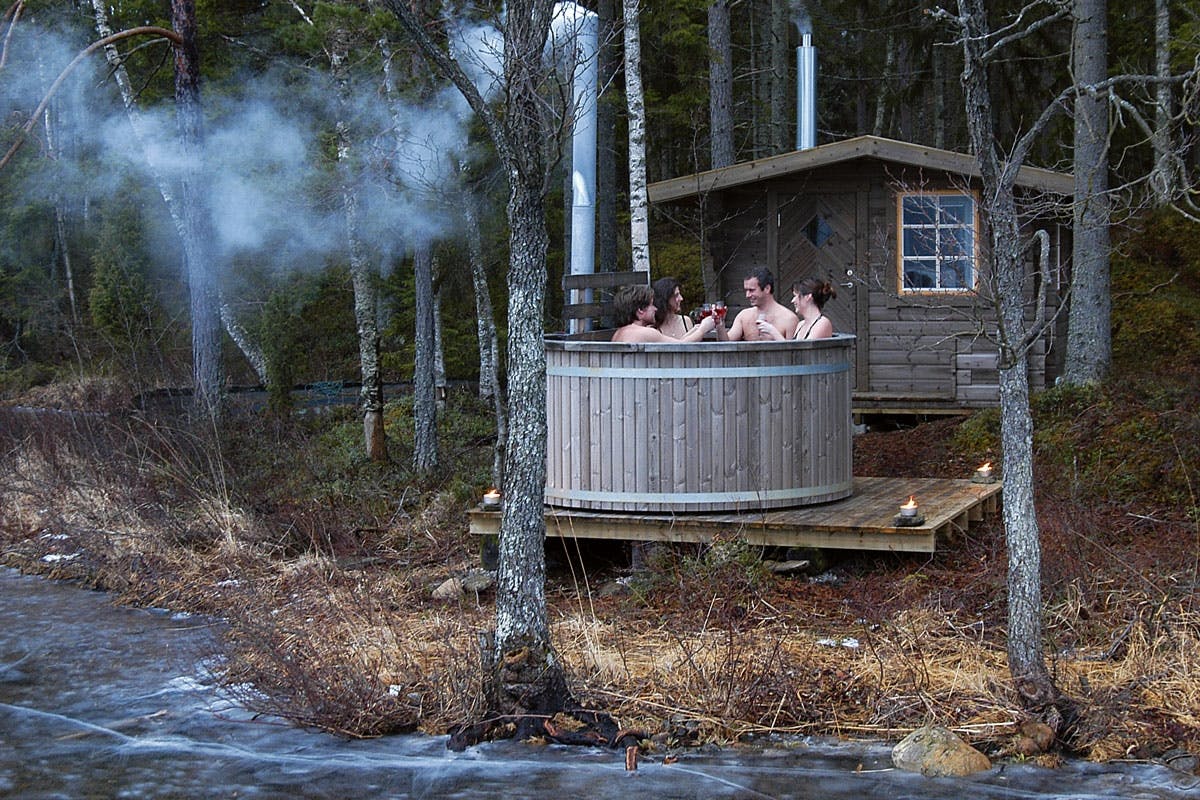 Gjør det selv - badestamp i skogkanten