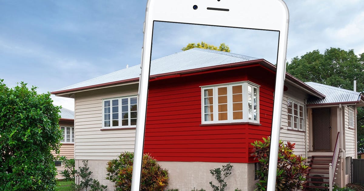 kan man måla ett rött hus vitt