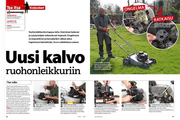 Uusi Kalvo Ruohonleikkuriin Tee Itse