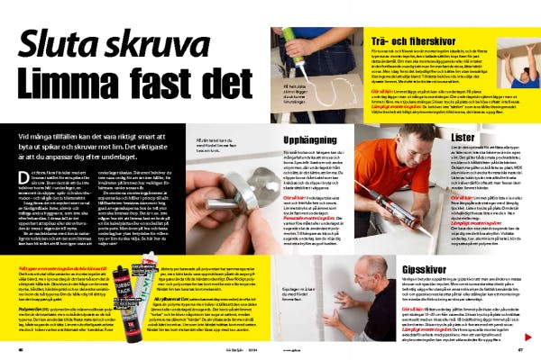 Sluta skruva Limma fast det Gör Det Själv Sluta skruva Limma fast det Gör Det Själv