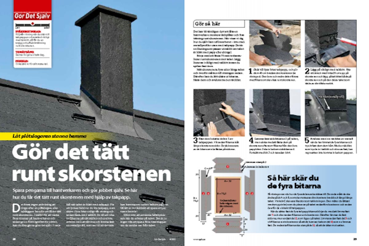 Gör det tätt runt skorstenen | Gör Det Själv