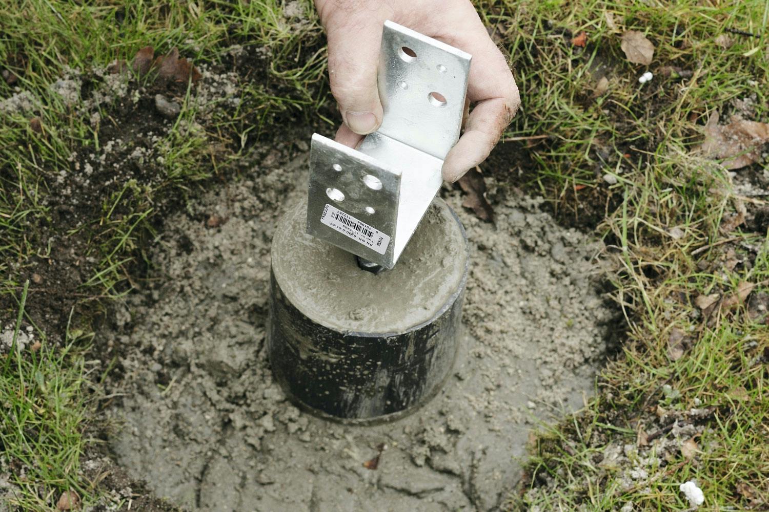 Stolpesko med fundament