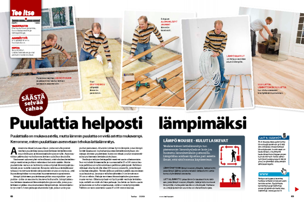 Lattialämmitys puulattiaan – tehokas ratkaisu