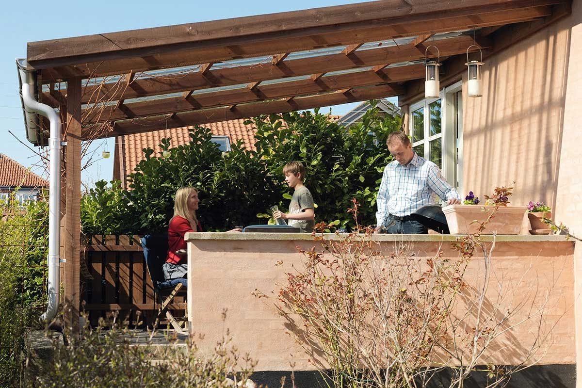 Halvtak terrasse Halvtak terrasse