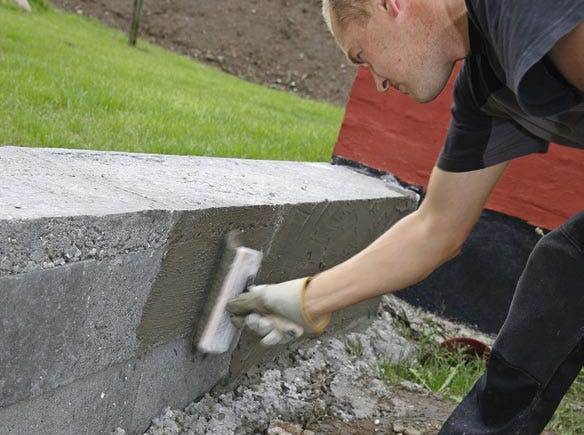 Fundament til garage og skur