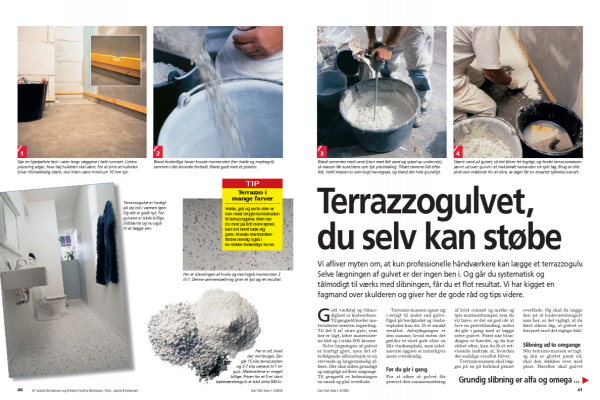 Terrazzo: Så let kan du støbe dit eget terrazzogulv