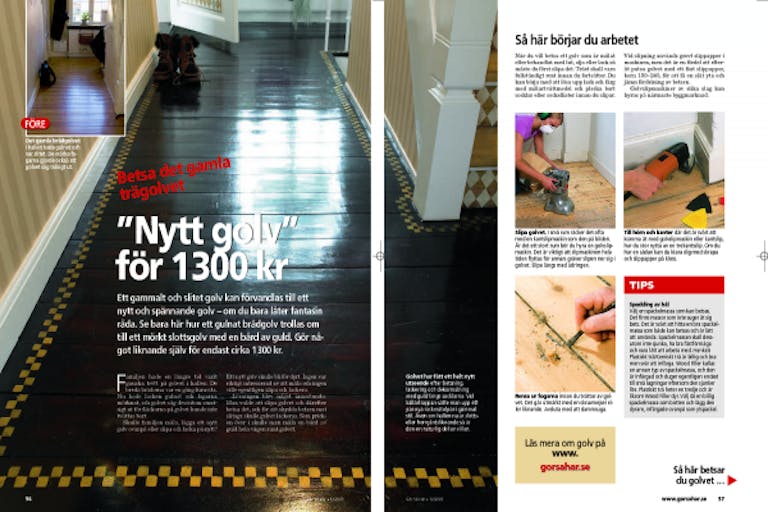 Betsa Golv Mörkt Betsa det gamla trägolvet | Gör Det Själv