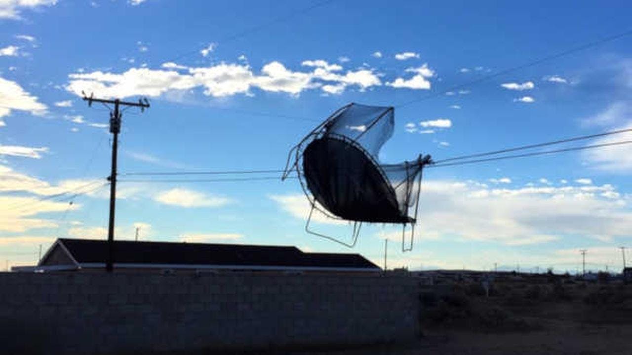 Trampolin storm orkan
