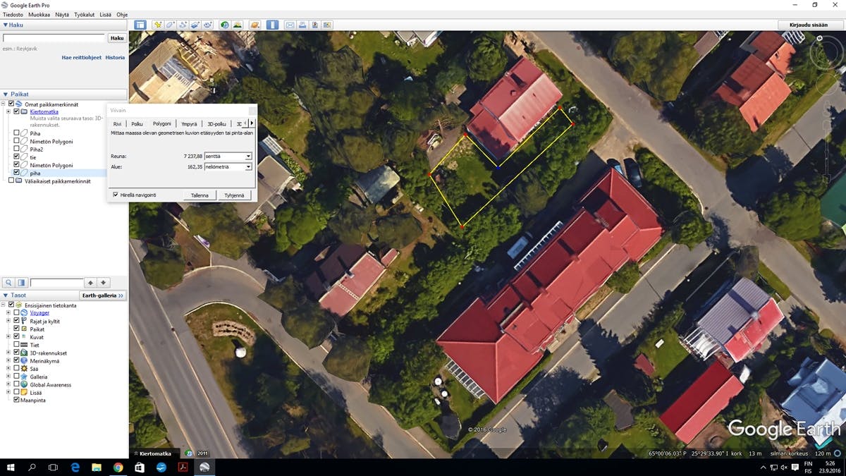 mittaustyökalu kartta Mittaa Google Earthilla | Tee Itse