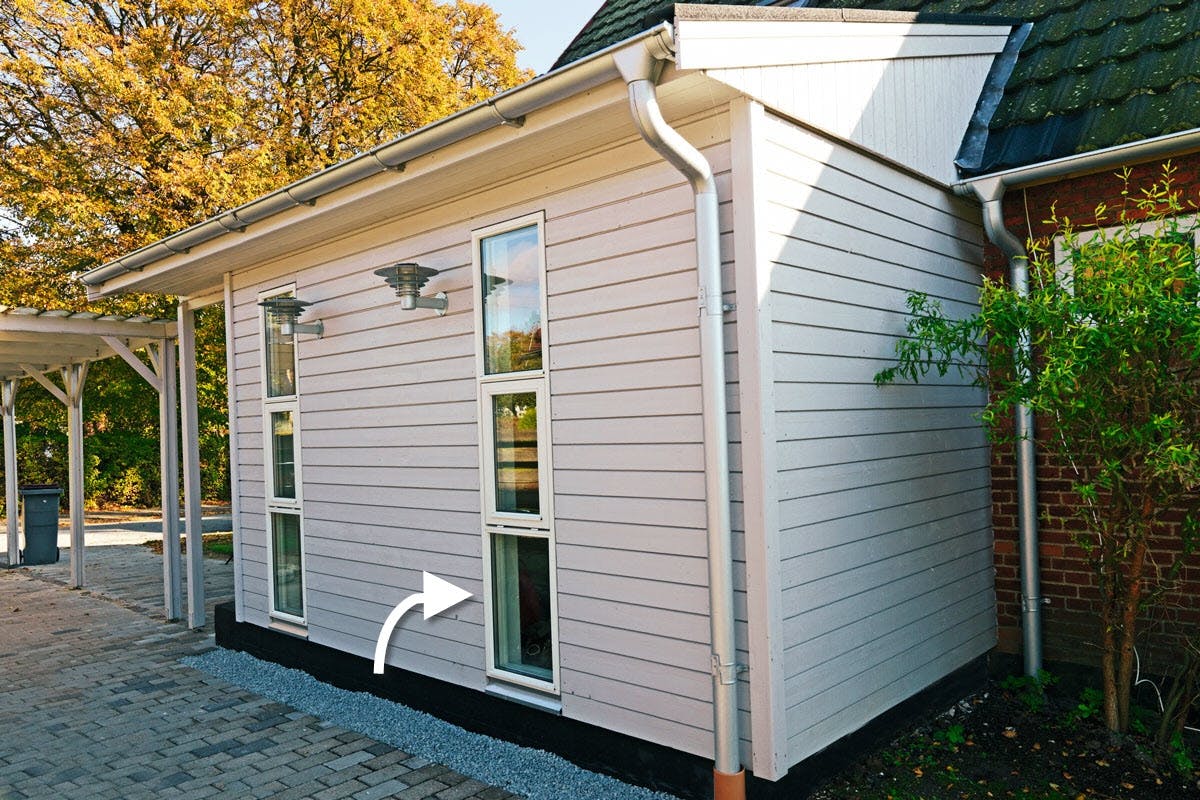 Du kan bygge et ekstra værelse på huset efter samme model.