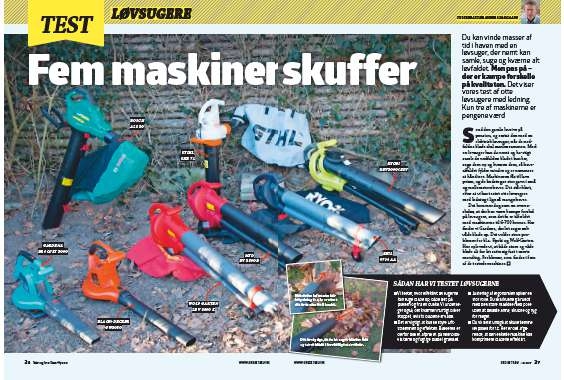 Løvsuger test: Vi tester 8 elektriske løvsugere i vores løvsuger test