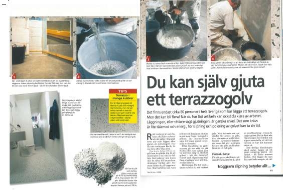 Terrazzo: Terrazzo har blivit modernt igen. Därför visar vi dig här hur du enkelt själv kan gjuta dig terrazzogolv.
