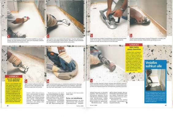 Terrazzo lattia: Terrazzo eli mosaiikkibetoni on taas muodissa. Näytämme, miltä terrazzolattian pitää näyttää ja miten valat sen helposti itse.
