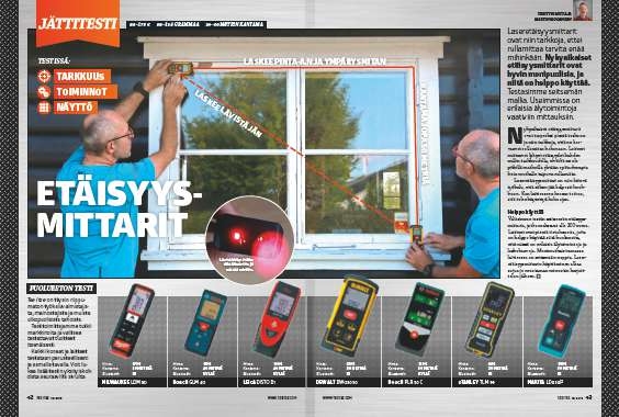 Etäisyysmittari: Testi laser etäisyysmittari