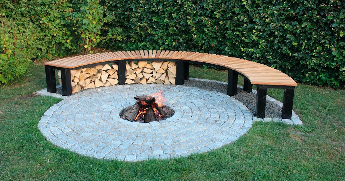 Eldstad i trädgården Eldstad i trädgården
