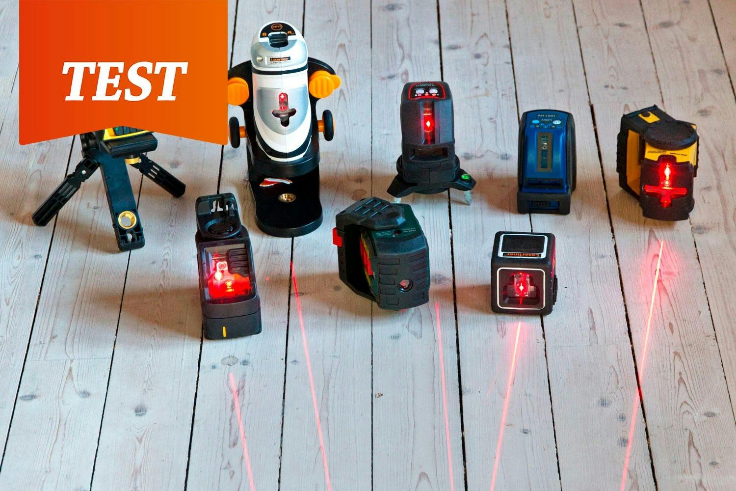 Krysslaser: Test av krysslaser Krysslaser