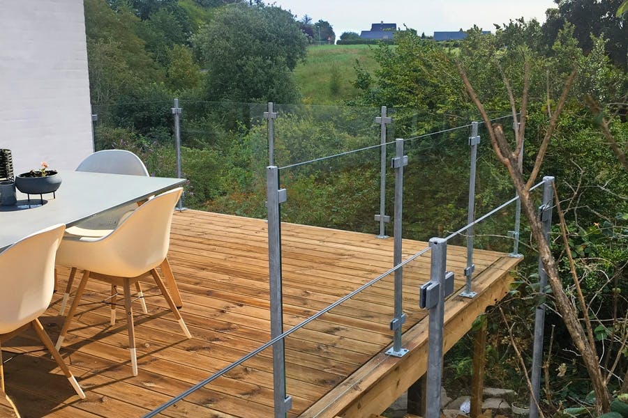Rekkverk glass terrasse Rekkverk glass terrasse