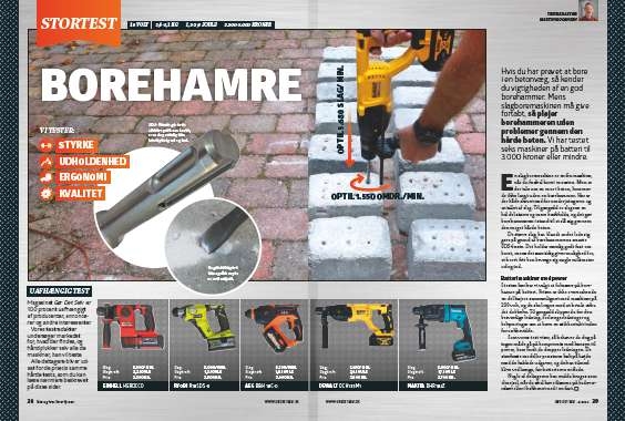 Borehammer test: Vi tester 5 stærke borehamre