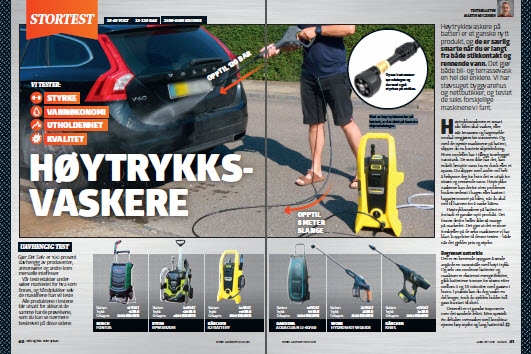 Høytrykksspyler test