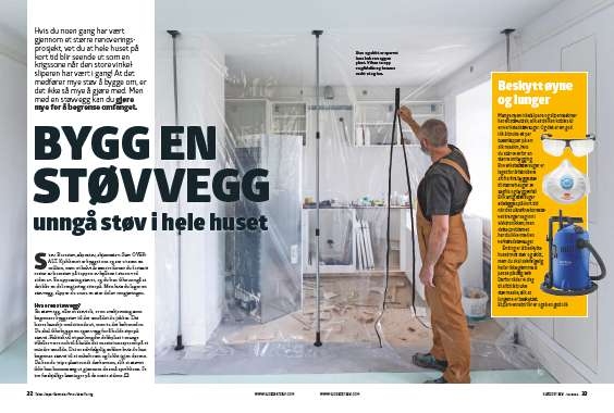Bygg en støvvegg og unngå støv overalt | Gjør Det Selv