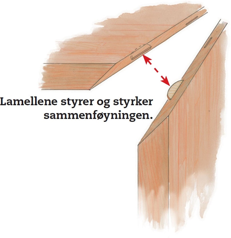 Lameller letter sammenføyningen
