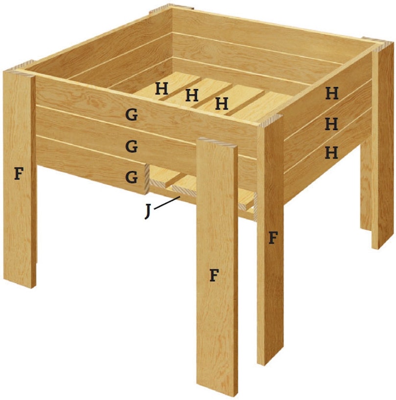 Hög blomlåda