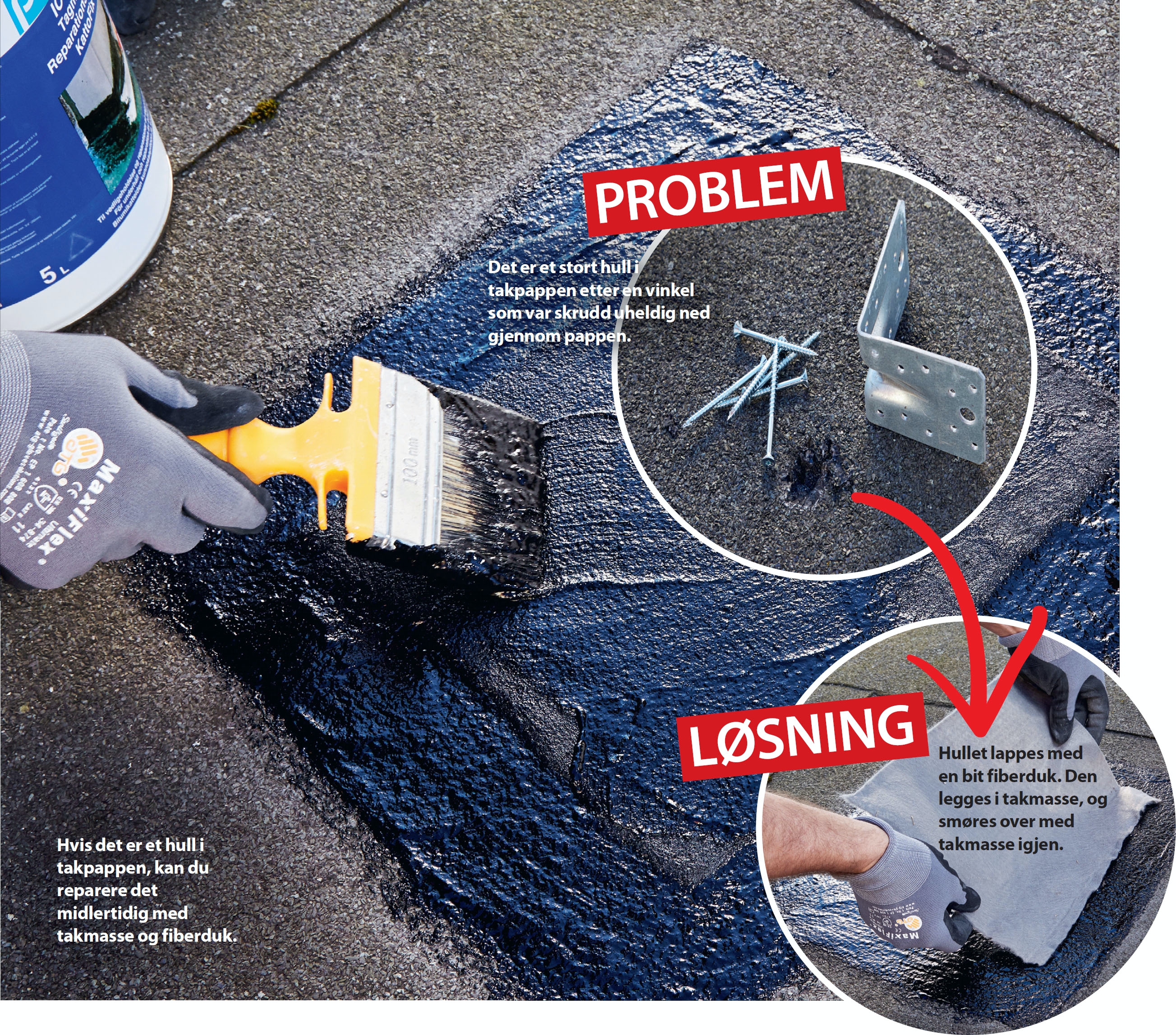 Lapp hullet og unngå alvorlige skader Gjør Det Selv