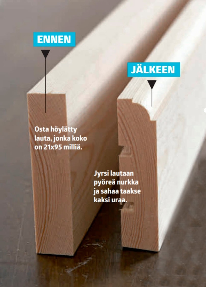 Korkeat jalkalistat