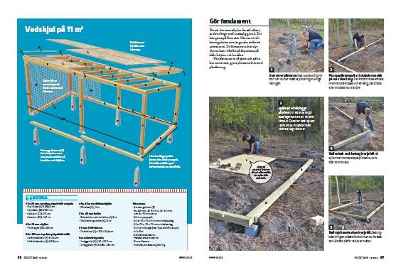 Stort Vedskjul Med Trästomme Och Armeringsnät | Gör Det Själv