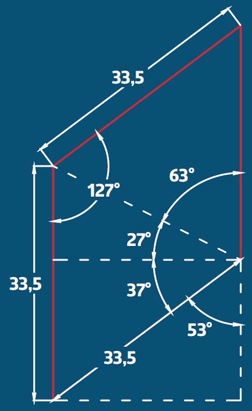 Geometrien bag 3d-effekten